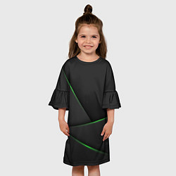 Платье клеш для девочки КАРМАН, цвет: 3D-принт — фото 2