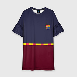 Детское платье FC Barcelona Flag and team Logo 202122