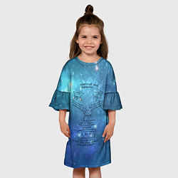 Платье клеш для девочки Барашек Маленького Принца, цвет: 3D-принт — фото 2