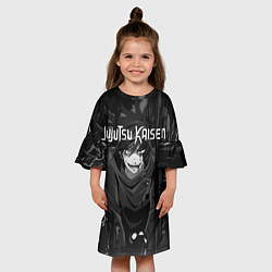 Платье клеш для девочки Магическая Битва Jujutsu Kaisen, цвет: 3D-принт — фото 2