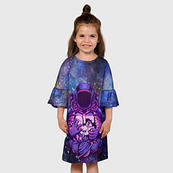 Платье клеш для девочки Baby space, цвет: 3D-принт — фото 2