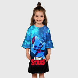 Платье клеш для девочки Сквик Squeak Brawl Stars, цвет: 3D-принт — фото 2