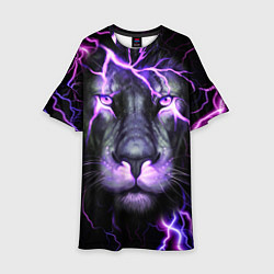 Детское платье НЕОНОВЫЙ ЛЕВ NEON LION