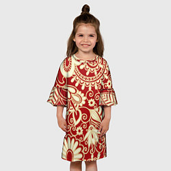 Платье клеш для девочки RUSSIAN TRIP, цвет: 3D-принт — фото 2