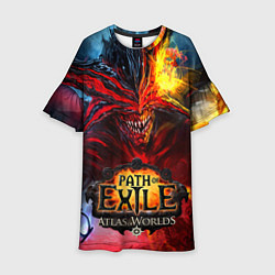 Платье клеш для девочки Path of Exile, цвет: 3D-принт