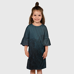 Платье клеш для девочки Dark Texture, цвет: 3D-принт — фото 2