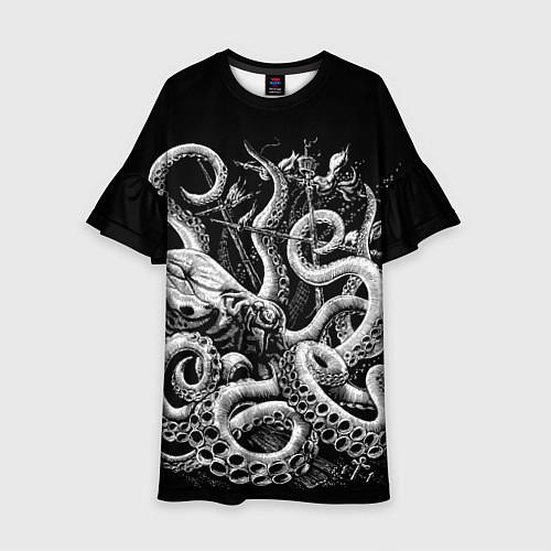Детское платье Кракен Монстр / 3D-принт – фото 1