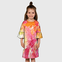 Платье клеш для девочки Яркая Bright colors Z, цвет: 3D-принт — фото 2