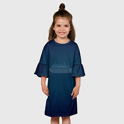 Платье клеш для девочки Яхта, цвет: 3D-принт — фото 2
