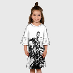 Платье клеш для девочки НЕУЯЗВИМЫЙ INVINCIBLE, цвет: 3D-принт — фото 2