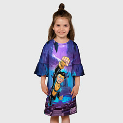 Платье клеш для девочки Марк Грэйсон Неуязвимый, цвет: 3D-принт — фото 2