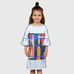 Платье клеш для девочки ИСКУССТВО ДУШИ, цвет: 3D-принт — фото 2