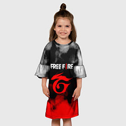 Платье клеш для девочки Free Fire ? Фри Фаер, цвет: 3D-принт — фото 2