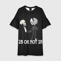 Платье клеш для девочки 2B OR NOT 2B, цвет: 3D-принт