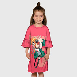 Платье клеш для девочки Футаба, цвет: 3D-принт — фото 2