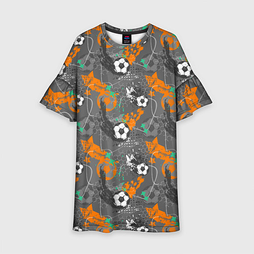 Детское платье Football / 3D-принт – фото 1