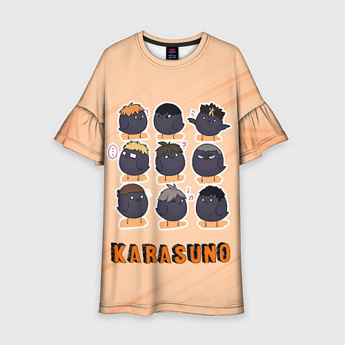 Детское платье Вороны школы Карасуно Haikyu!! / 3D-принт – фото 1