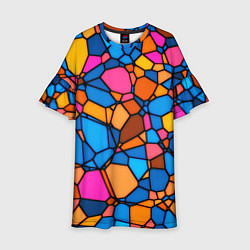 Платье клеш для девочки Mosaic, цвет: 3D-принт