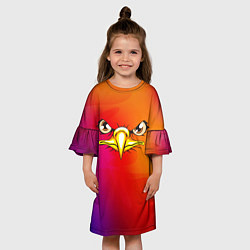 Платье клеш для девочки ОРЁЛ, цвет: 3D-принт — фото 2