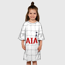 Платье клеш для девочки Тоттенхем Лондон, цвет: 3D-принт — фото 2