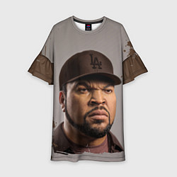Платье клеш для девочки Ice Cube Айс Куб Z, цвет: 3D-принт