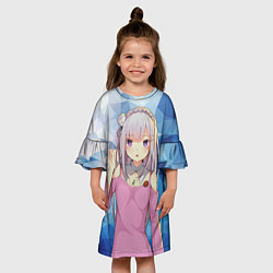 Платье клеш для девочки Emilia&Rem, цвет: 3D-принт — фото 2