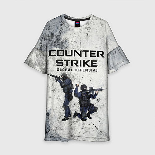 Детское платье COUNTER TERRORIST CS GO Z / 3D-принт – фото 1