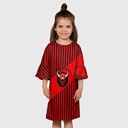 Платье клеш для девочки Red wood, цвет: 3D-принт — фото 2
