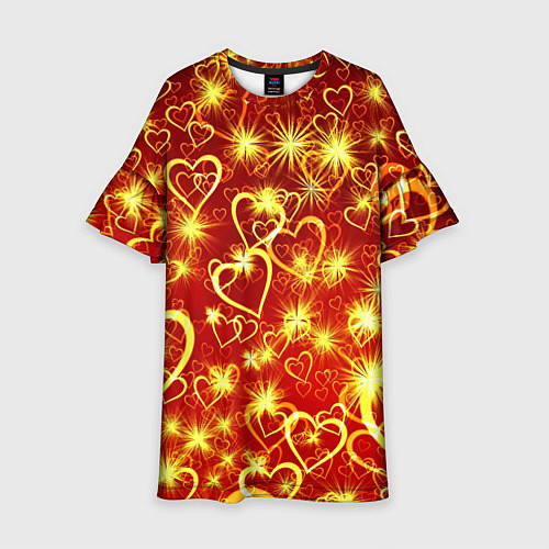Детское платье Любовный взрыв / 3D-принт – фото 1