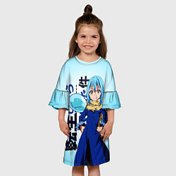 Платье клеш для девочки Римуру Темпест, TenSura, цвет: 3D-принт — фото 2