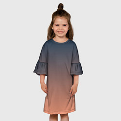 Платье клеш для девочки PREDAWN GRADIENT, цвет: 3D-принт — фото 2