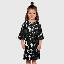 Платье клеш для девочки Вальпургиева ночь Inventory, цвет: 3D-принт — фото 2