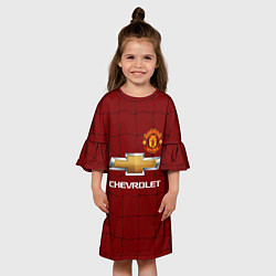 Платье клеш для девочки Криштиану в Манчестере, цвет: 3D-принт — фото 2