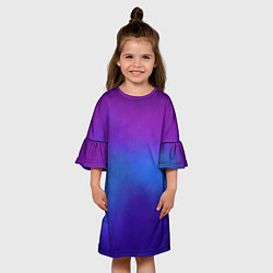 Платье клеш для девочки Leather gradient, цвет: 3D-принт — фото 2