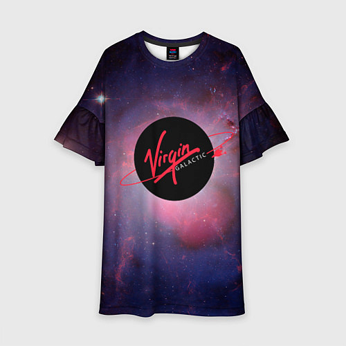 Детское платье Virgin Galactic космос / 3D-принт – фото 1