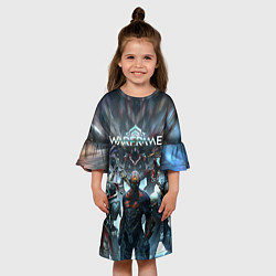 Платье клеш для девочки WARFRAME ВАРФРЕЙМ Z, цвет: 3D-принт — фото 2