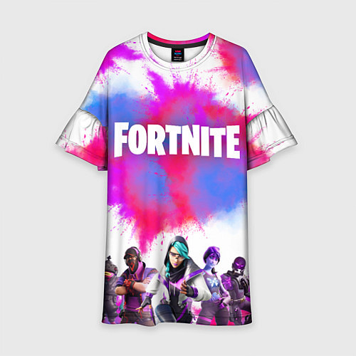 Детское платье Фортнайт - Fortnite - Форточка / 3D-принт – фото 1