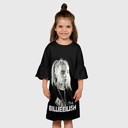 Платье клеш для девочки BILLIE EILISH, цвет: 3D-принт — фото 2