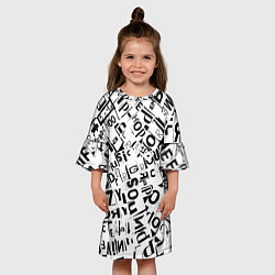 Платье клеш для девочки UNDER WHITE, цвет: 3D-принт — фото 2