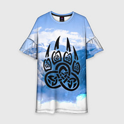 Детское платье Печать Велеса Волчья лапа