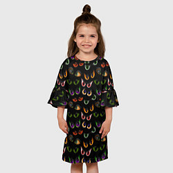 Платье клеш для девочки Звериный Взгляд, цвет: 3D-принт — фото 2