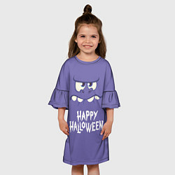 Платье клеш для девочки HAPPY HALLOWEEN, цвет: 3D-принт — фото 2