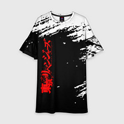 Платье клеш для девочки Токийские мстители, цвет: 3D-принт