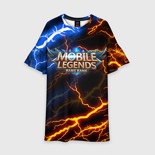 Детское платье Mobile Legends разряды молний flash / 3D-принт – фото 1