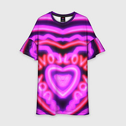 Платье клеш для девочки Lover love, цвет: 3D-принт