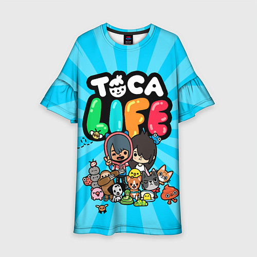 Детское платье Toca Life / 3D-принт – фото 1