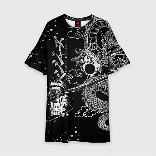 Детское платье ТОКИЙСКИЕ МСТИТЕЛИ TOKYO REVENGERS ДРАКОН / 3D-принт – фото 1