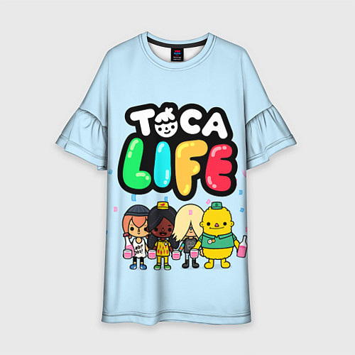 Детское платье Toca Life: Logo / 3D-принт – фото 1