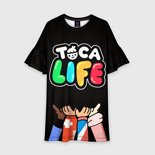 Детское платье Toca Life: Friends / 3D-принт – фото 1