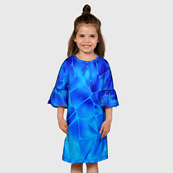 Платье клеш для девочки Ice Under Water, цвет: 3D-принт — фото 2